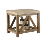 Ridley Weathered Natural End Table from Homelegance - Luna Furniture