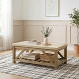 Ridley Weathered Natural Cocktail Table from Homelegance - Luna Furniture