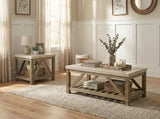 Ridley Weathered Natural End Table from Homelegance - Luna Furniture