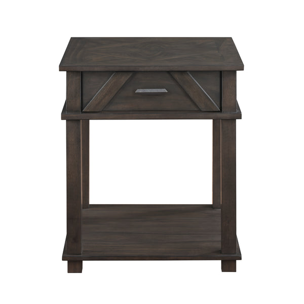 Lakeside Brown End Table