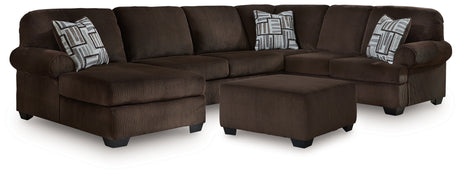 Kimlee 3-Piece Sectional and Ottoman from Ashley - Luna Furniture