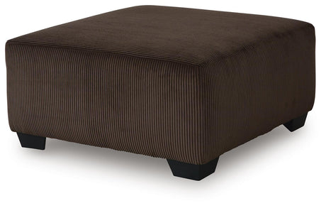 Kimlee Chocolate 3-Piece Sectional and Ottoman from Ashley - Luna Furniture