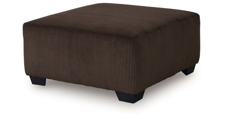 Kimlee Chocolate Oversized Accent Ottoman from Ashley - Luna Furniture
