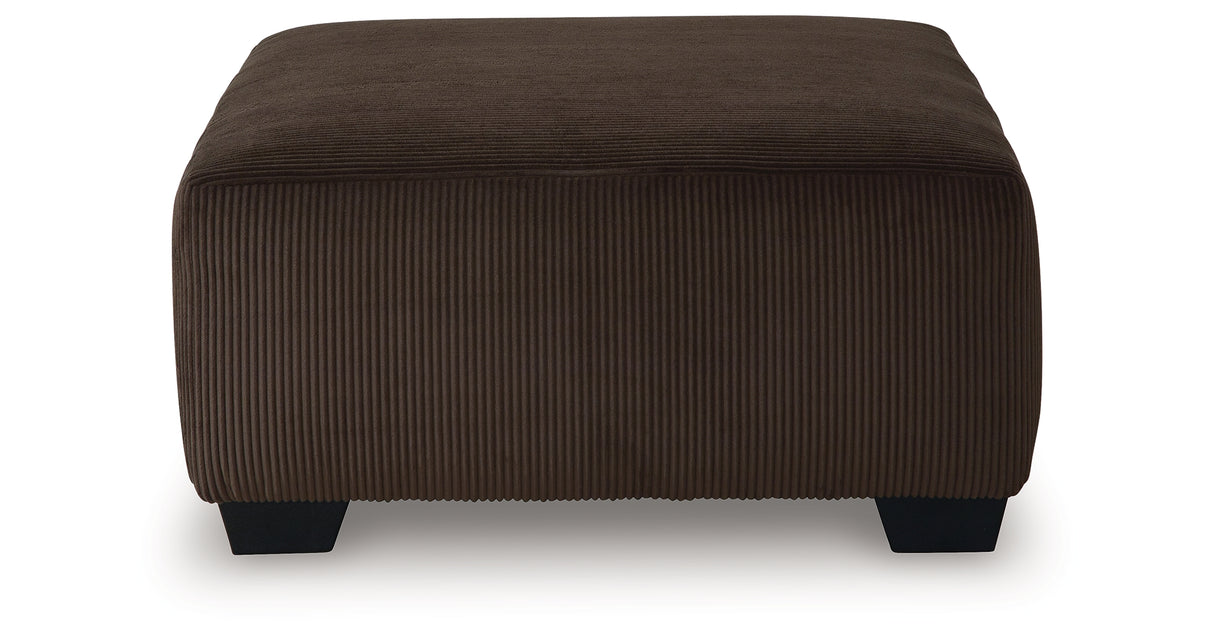 Kimlee Chocolate Oversized Accent Ottoman from Ashley Furniture - Luna Furniture