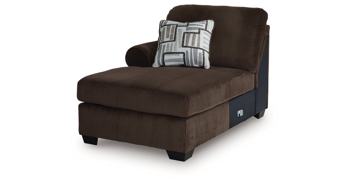 Kimlee 3-Piece Sectional and Ottoman from Ashley Furniture - Luna Furniture