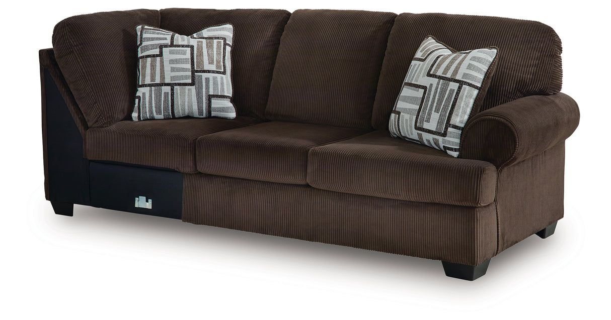 Kimlee 3-Piece Sectional and Ottoman from Ashley Furniture - Luna Furniture