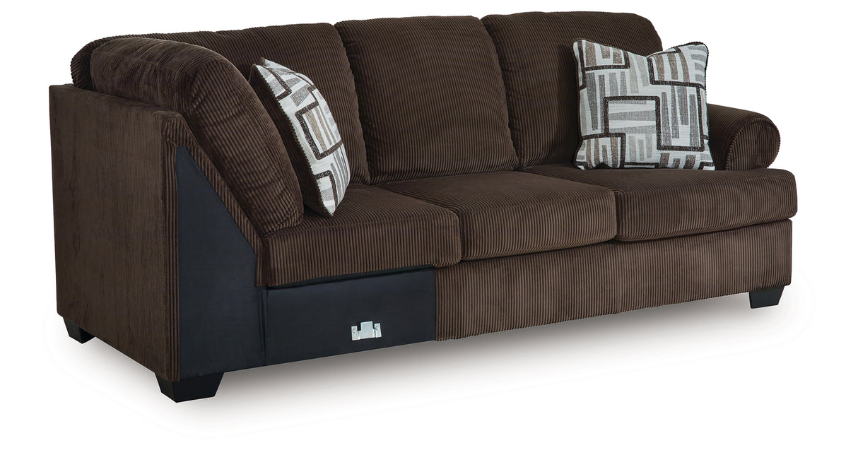 Kimlee 3-Piece Sectional and Ottoman from Ashley Furniture - Luna Furniture
