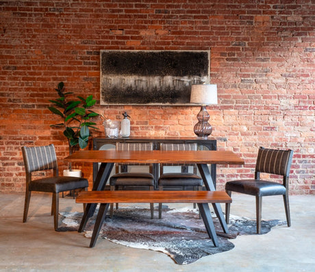 Kennedy 54" Bench in Walnut from Home Trends & Design - Luna Furniture