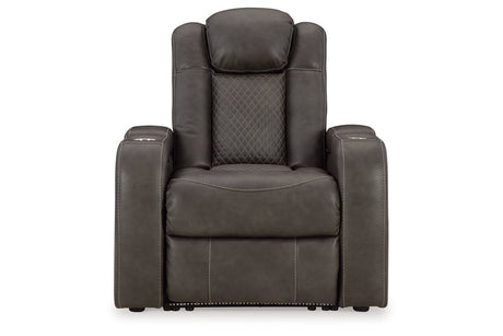 Fyne-Dyme Shadow Power Reclining Sofa, Loveseat and Recliner from Ashley - Luna Furniture