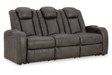 Fyne-Dyme Shadow Power Reclining Sofa, Loveseat and Recliner from Ashley - Luna Furniture