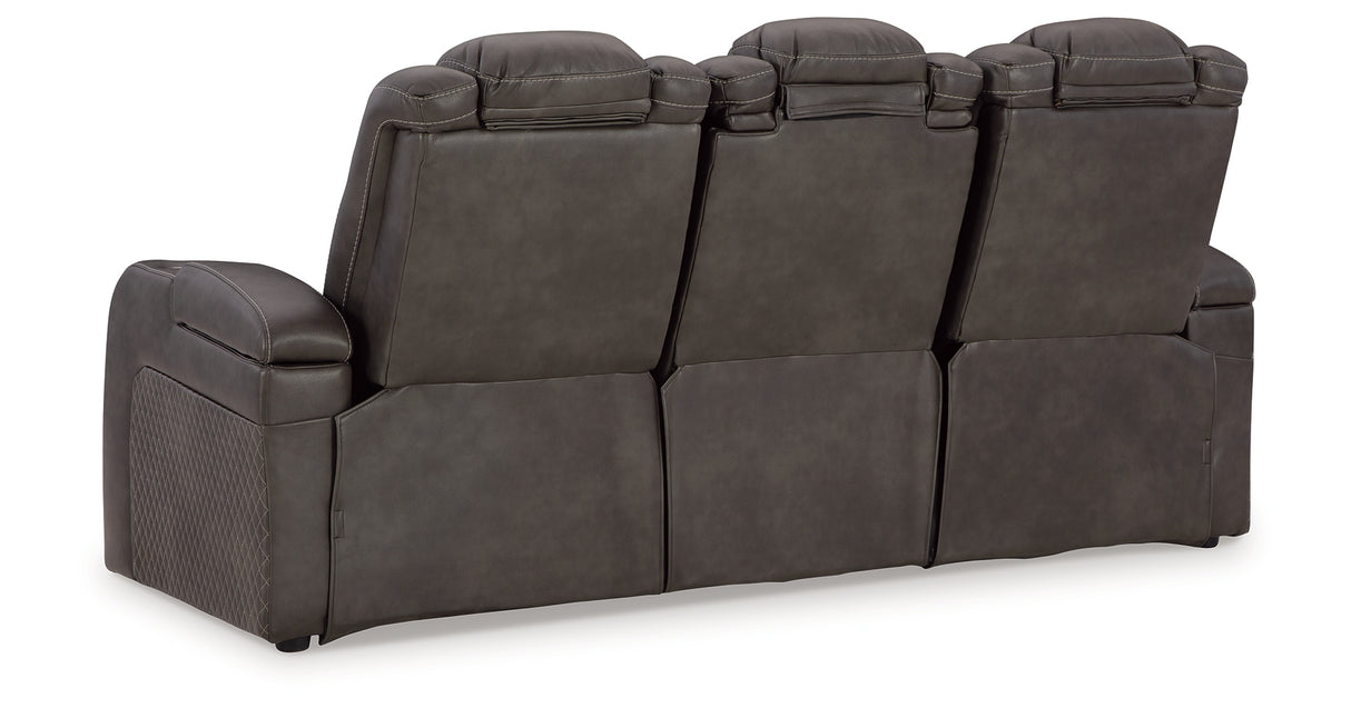 Fyne-Dyme Shadow Power Reclining Sofa, Loveseat and Recliner from Ashley Furniture - Luna Furniture