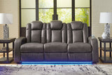 Fyne-Dyme Shadow Power Reclining Sofa, Loveseat and Recliner from Ashley - Luna Furniture