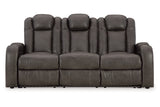 Fyne-Dyme Shadow Power Reclining Sofa, Loveseat and Recliner from Ashley - Luna Furniture