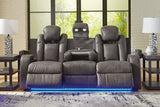 Fyne-Dyme Shadow Power Reclining Sofa, Loveseat and Recliner from Ashley - Luna Furniture