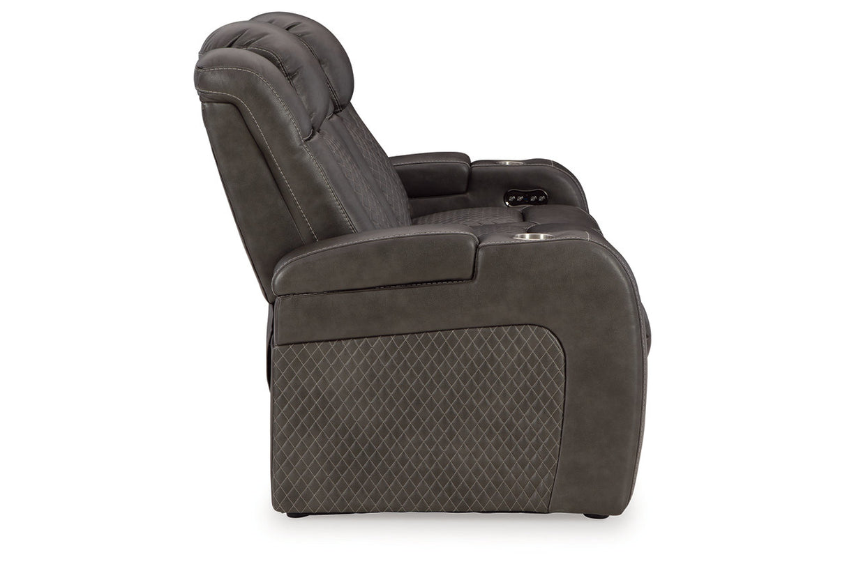 Fyne-Dyme Shadow Power Reclining Sofa, Loveseat and Recliner from Ashley - Luna Furniture