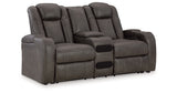 Fyne-Dyme Shadow Power Reclining Sofa, Loveseat and Recliner from Ashley Furniture - Luna Furniture