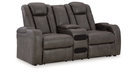 Fyne-Dyme Shadow Power Reclining Sofa, Loveseat and Recliner from Ashley Furniture - Luna Furniture
