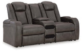 Fyne-Dyme Power Reclining Loveseat and Recliner from Ashley - Luna Furniture