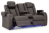 Fyne-Dyme Shadow Power Reclining Sofa, Loveseat and Recliner from Ashley - Luna Furniture