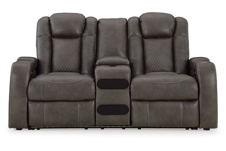Fyne-Dyme Shadow Power Reclining Sofa, Loveseat and Recliner from Ashley - Luna Furniture