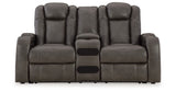 Fyne-Dyme Shadow Power Reclining Sofa, Loveseat and Recliner from Ashley Furniture - Luna Furniture