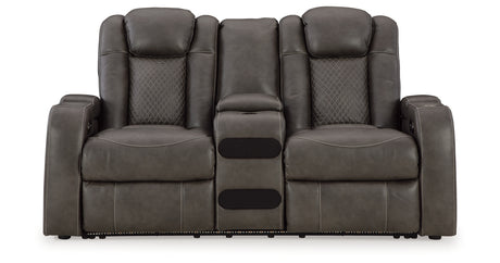 Fyne-Dyme Shadow Power Reclining Sofa, Loveseat and Recliner from Ashley Furniture - Luna Furniture