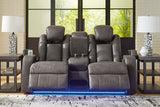 Fyne-Dyme Shadow Power Reclining Sofa, Loveseat and Recliner from Ashley - Luna Furniture