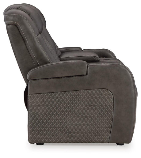 Fyne-Dyme Shadow Power Reclining Sofa, Loveseat and Recliner from Ashley Furniture - Luna Furniture
