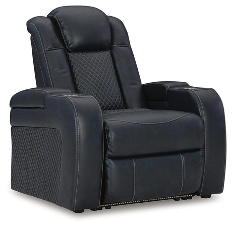 Fyne-Dyme Sapphire Power Reclining Sofa, Loveseat and Recliner from Ashley Furniture - Luna Furniture