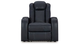 Fyne-Dyme Sapphire Power Reclining Sofa, Loveseat and Recliner from Ashley Furniture - Luna Furniture