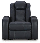 Fyne-Dyme Sapphire Power Reclining Sofa, Loveseat and Recliner from Ashley Furniture - Luna Furniture
