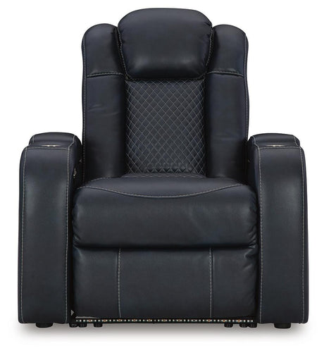 Fyne-Dyme Sapphire Power Reclining Sofa, Loveseat and Recliner from Ashley Furniture - Luna Furniture