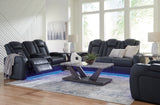 Fyne-Dyme Sapphire Power Reclining Living Room Set from Ashley - Luna Furniture