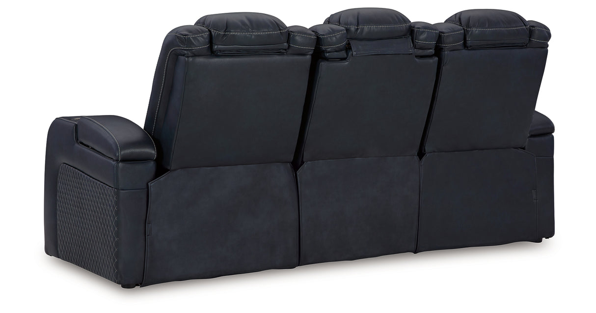 Fyne-Dyme Sofa, Loveseat and Recliner in Sapphire from Ashley Furniture - Luna Furniture