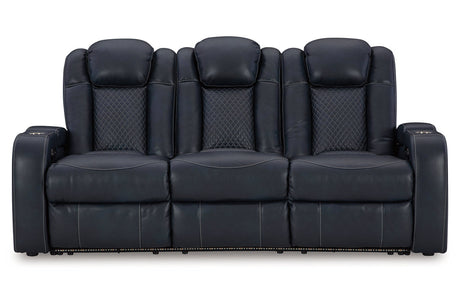 Fyne-Dyme Sapphire Power Reclining Sofa, Loveseat and Recliner from Ashley - Luna Furniture