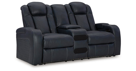 Fyne-Dyme Sapphire Power Reclining Living Room Set from Ashley - Luna Furniture