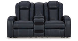 Fyne-Dyme Sapphire Power Reclining Sofa, Loveseat and Recliner from Ashley Furniture - Luna Furniture