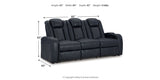 Fyne-Dyme Sapphire Power Reclining Sofa, Loveseat and Recliner from Ashley Furniture - Luna Furniture