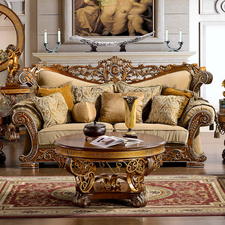 HD-369 Medium Golden Tan Sofa from Homey Design - Luna Furniture