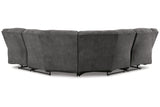 Partymate Slate 2-Piece Reclining Sectional from Ashley - Luna Furniture