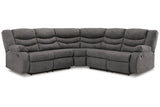 Partymate Slate 2-Piece Reclining Sectional from Ashley - Luna Furniture