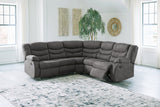 Partymate Slate 2-Piece Reclining Sectional from Ashley - Luna Furniture