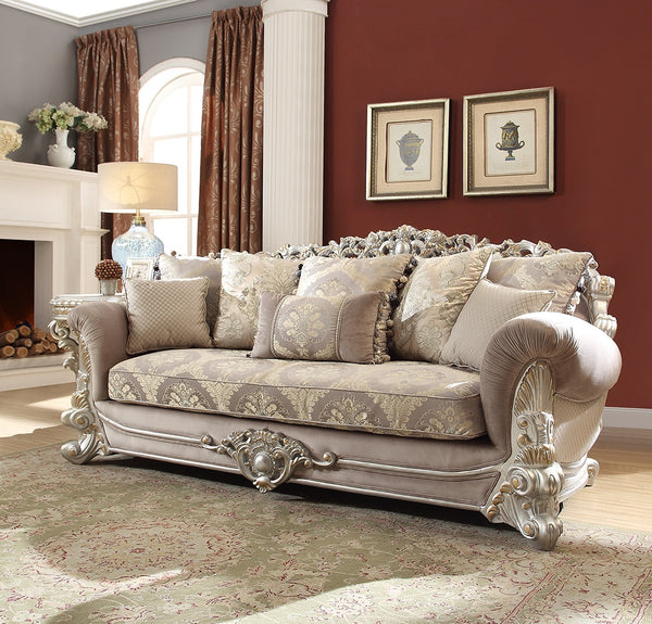 HD-372 Metallic Silver Sofa
