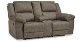Laresview Fossil Reclining Loveseat with Console from Ashley Furniture - Luna Furniture