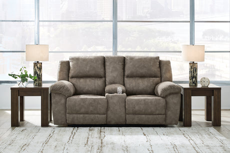 Laresview Sofa and Loveseat in Fossil from Ashley Furniture - Luna Furniture