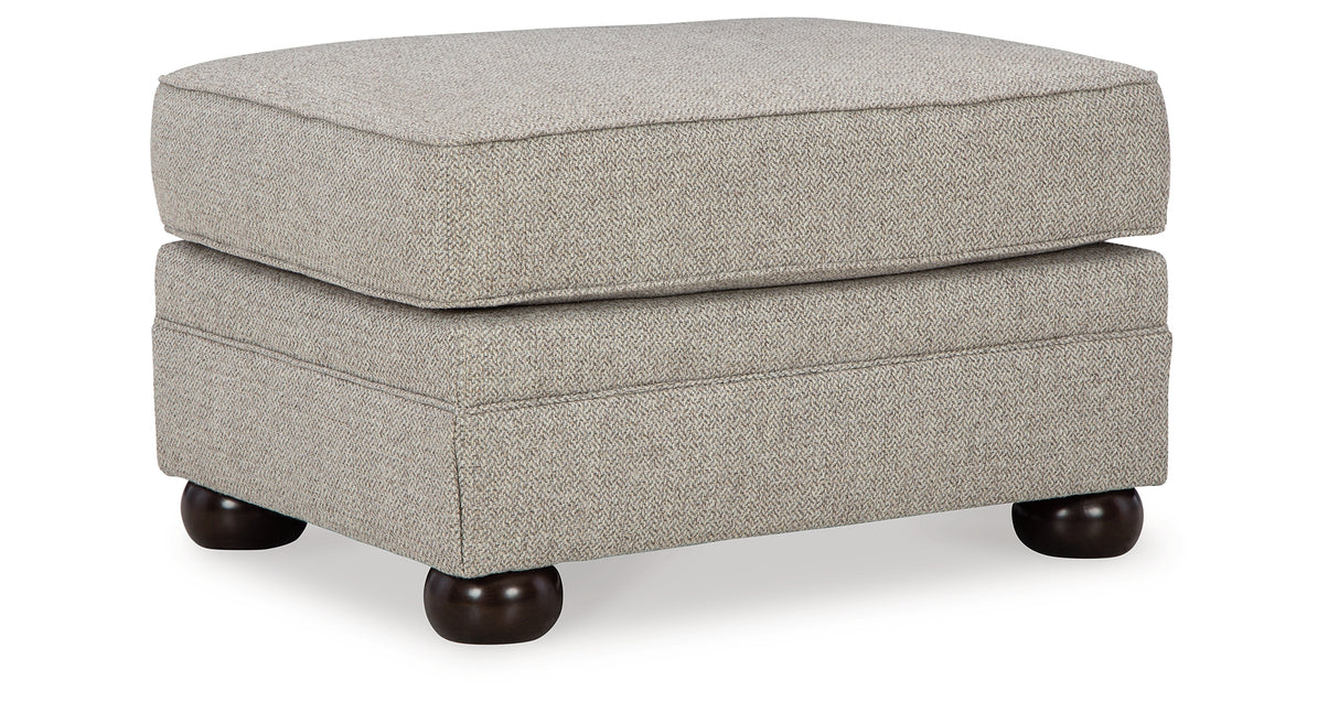 Gaelon Chair and Ottoman in Dune from Ashley Furniture - Luna Furniture