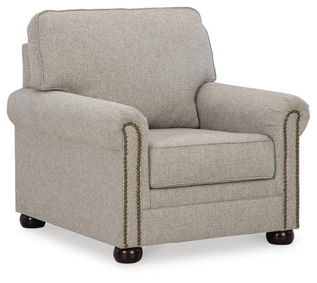 Gaelon Dune Chair and Ottoman from Ashley Furniture - Luna Furniture