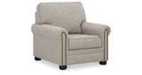 Gaelon Sofa, Loveseat, Chair and Ottoman in Dune from Ashley Furniture - Luna Furniture