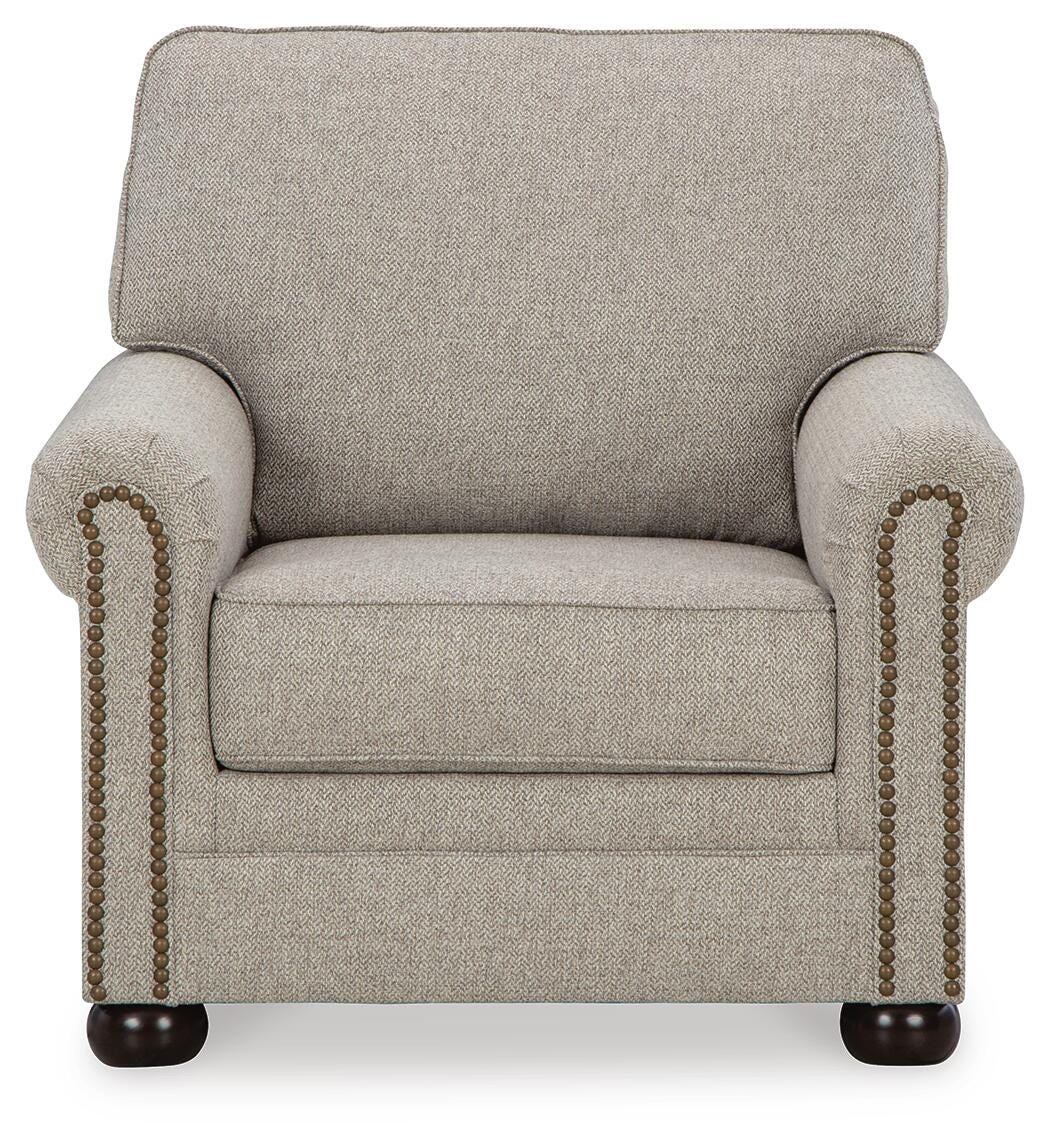 Gaelon Dune Chair and Ottoman from Ashley Furniture - Luna Furniture