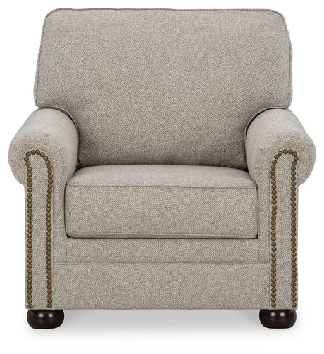 Gaelon Dune Chair and Ottoman from Ashley Furniture - Luna Furniture